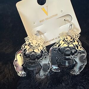 Foxy Collection Bulldog Earrings